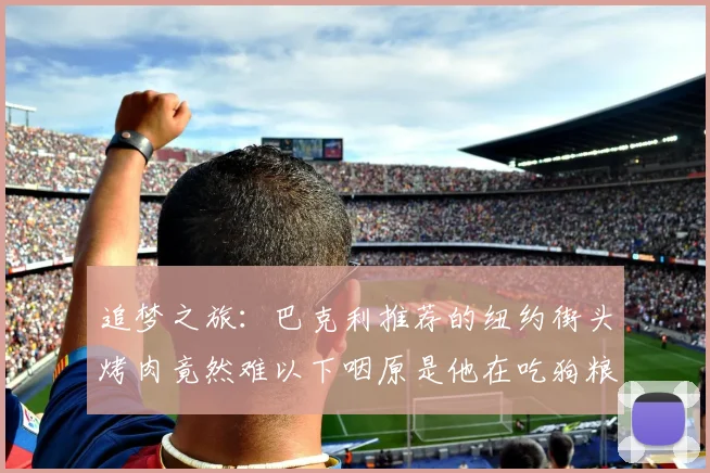 追梦之旅：巴克利推荐的纽约街头烤肉竟然难以下咽原是他在吃狗粮